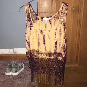 Fringe tank top